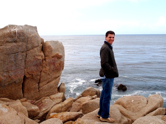 Jake standing at the edge of Lover's Point