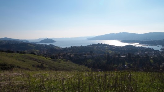 View of San Francisco Bay from the top of Ring Mountain